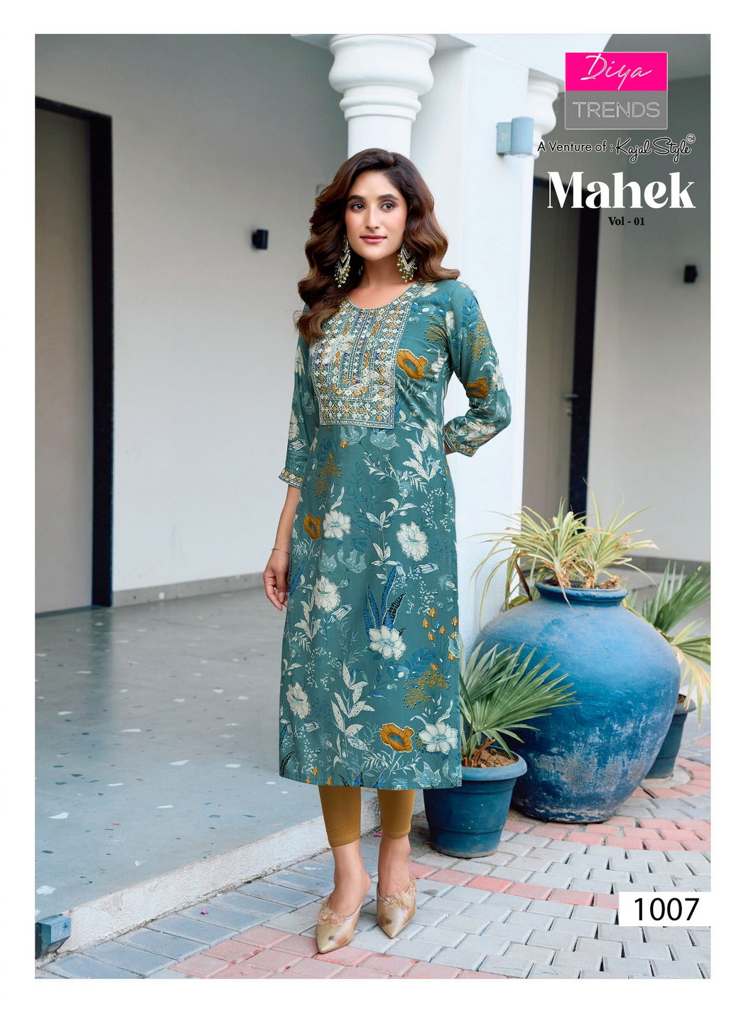 Mahek Vol 1 By Diya Trends Rayon Printed Kurti Wholesalers In Delhi